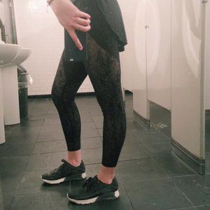 lululemon lab flocked leggings - RARE